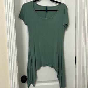 Ashley blue sage green high low top size L